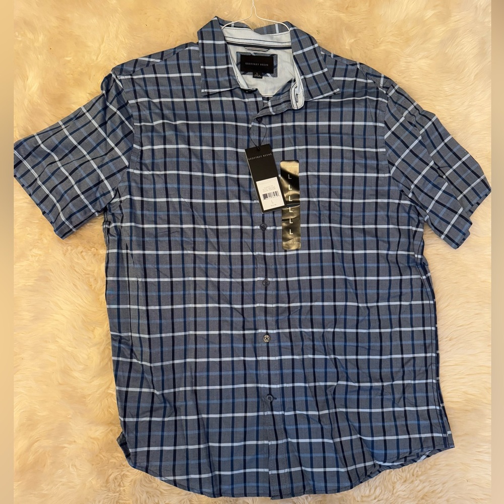 Mens short sleeve button down